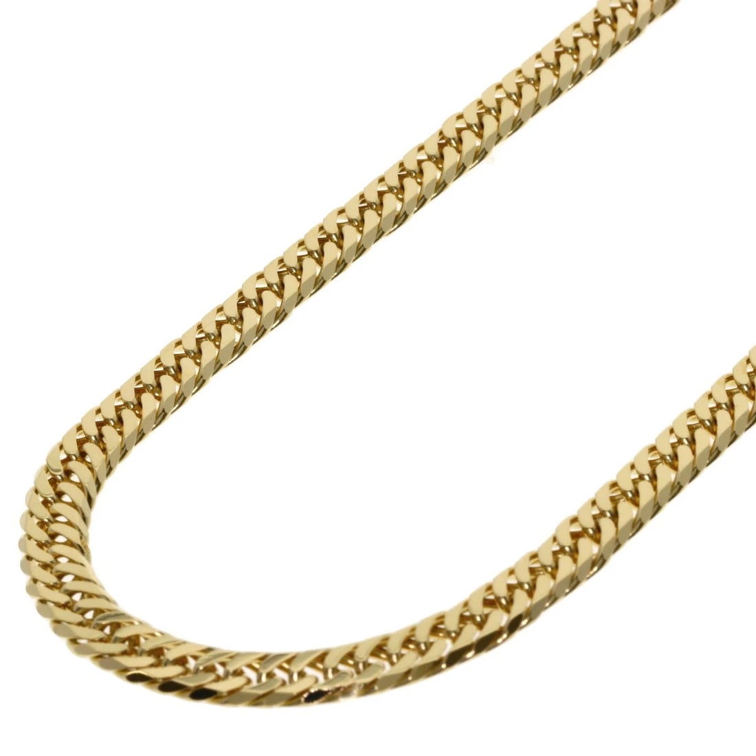 CURB CHAIN KIHEI NECKLACE K18 YELLOW GOLD: Curb chain Kihei Necklace K18 Yellow Gold Brand: SELECT JEWELRY Type/Style: Necklace Material: K18 Yellow Gold, Color: Gold Size: Chain Length:19.7inch/50cm Chain Width:1.9inch/4.7mm Accessories: