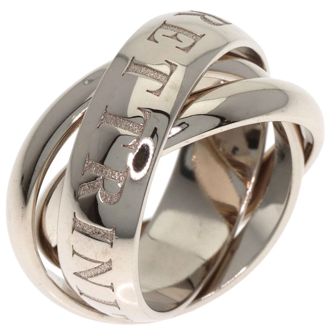 CARTIER RING K18 WHITE GOLD: CARTIER Ring K18 White Gold Brand: CARTIER Type/Style: Ring Material: K18 White Gold, Color: Silver Size: 3.75(US) Accessories: None Accessories Notice: When purchasing pre-owned goods, pl