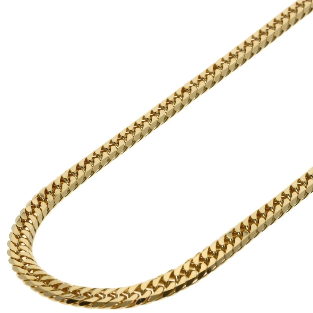 CURB CHAIN KIHEI NECKLACE K18 YELLOW GOLD: Curb chain Kihei Necklace K18 Yellow Gold Brand: SELECT JEWELRY Type/Style: Necklace Material: K18 Yellow Gold, Color: Gold Size: Chain Length:19.7inch/50cm Chain Width:1.7inch/4.3mm Accessories: