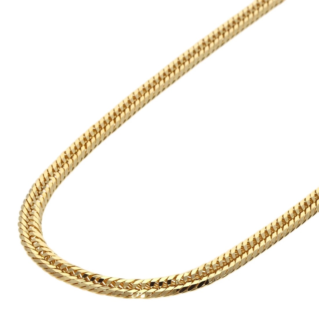 CURB CHAIN KIHEI NECKLACE K18 YELLOW GOLD: Curb chain Kihei Necklace K18 Yellow Gold Brand: SELECT JEWELRY Type/Style: Necklace Material: K18 Yellow Gold, Color: Gold Size: Chain Length:19.7inch/50cm Chain Width:1.9inch/4.9mm Accessories: