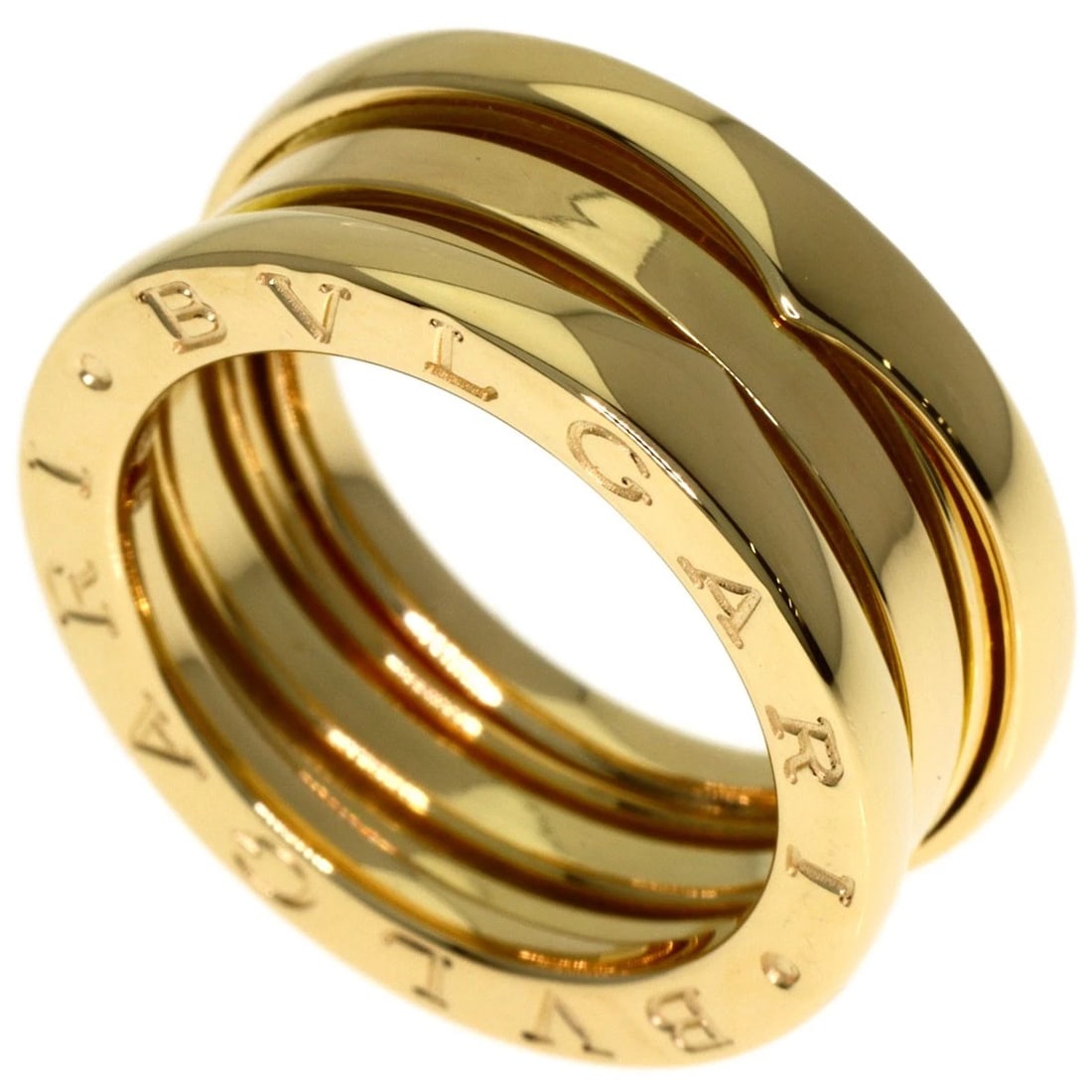 BVLGARI RING K18 YELLOW GOLD: BVLGARI Ring K18 Yellow Gold Brand: BVLGARI Type/Style: Ring Material: K18 Yellow Gold, Color: Gold Size: 5.75(US) Accessories: None Accessories Notice: When purchasing pre-owned goods, pl