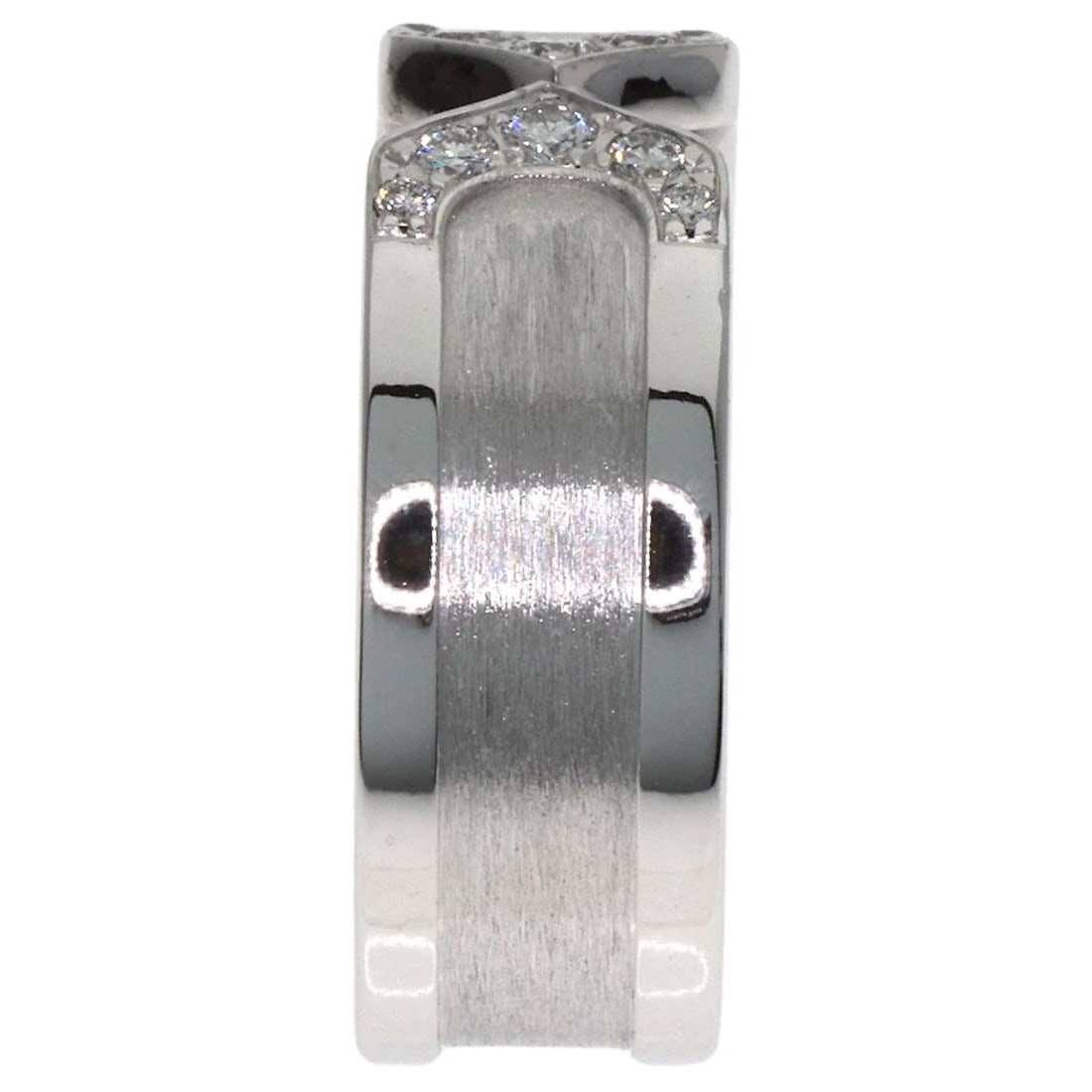 CARTIER RING SM DIAMOND RING K18 WHITE GOLD: CARTIER Ring SM Diamond Ring K18 White Gold Brand: CARTIER Type/Style: Ring Material: K18 White Gold, Color: Silver Size: 4.25(US) Accessories: None Accessories Notice: When purchasing pre-owned
