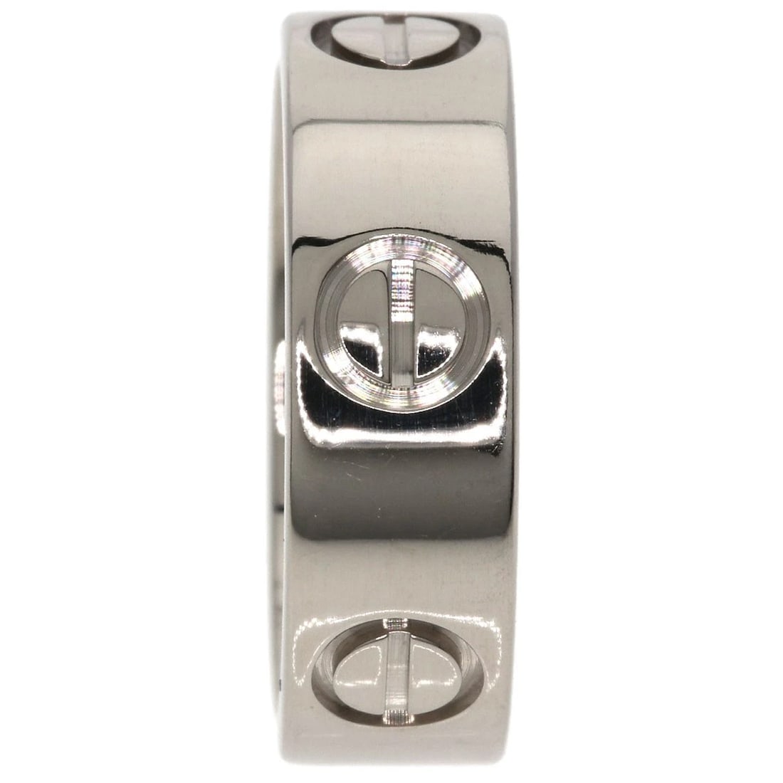 CARTIER RING K18 WHITE GOLD: CARTIER Ring K18 White Gold Brand: CARTIER Type/Style: Ring Material: K18 White Gold, Color: Silver Size: 4.25(US) Accessories: None Accessories Notice: When purchasing pre-owned goods, please refer
