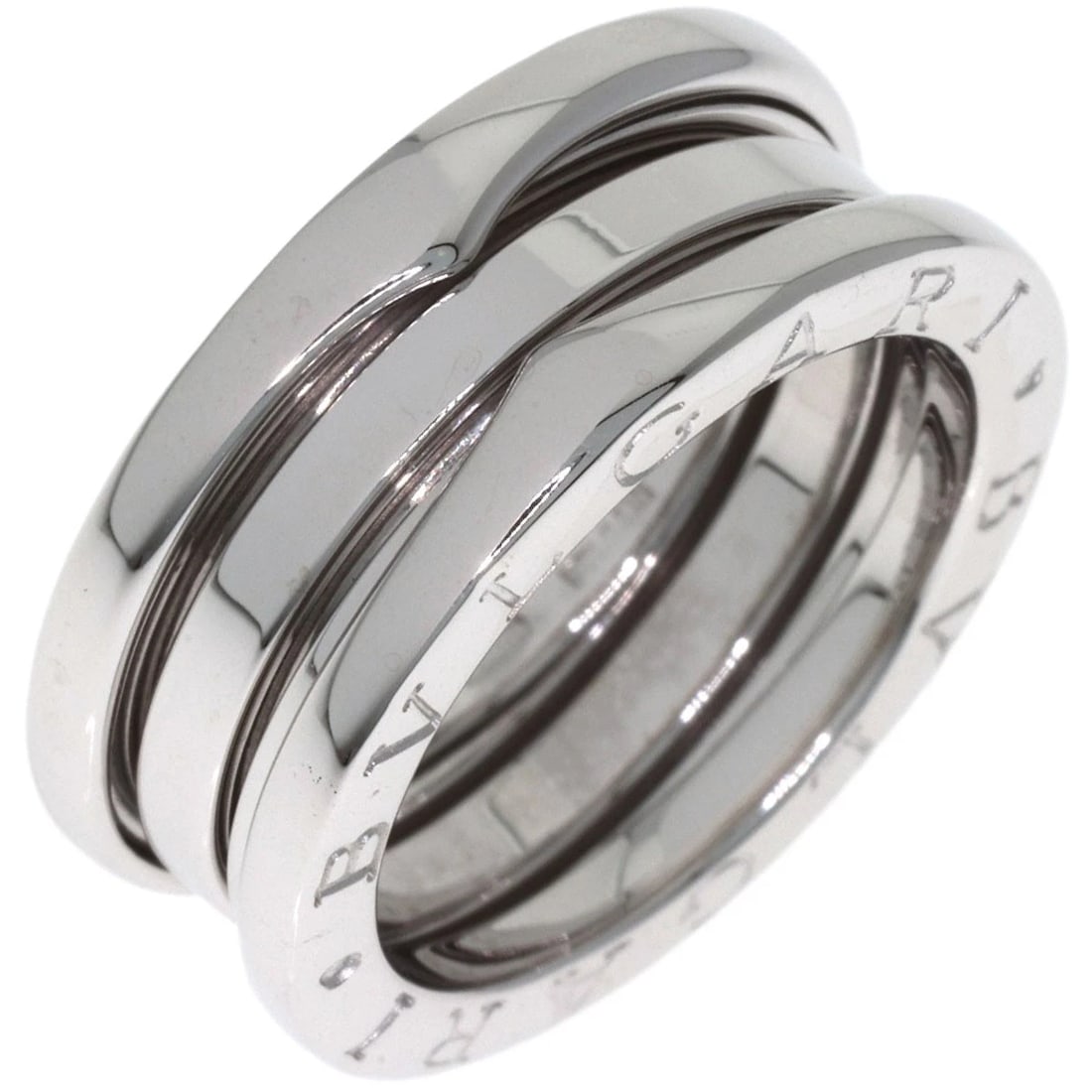 BVLGARI B.ZERO1 RING K18 WHITE GOLD: BVLGARI B.zero1 Ring K18 White Gold Brand: BVLGARI Type/Style: Ring Material: K18 White Gold, Color: Silver Size: 5.75(US) Accessories: None Accessories Notice: When purchasing pre-owned g