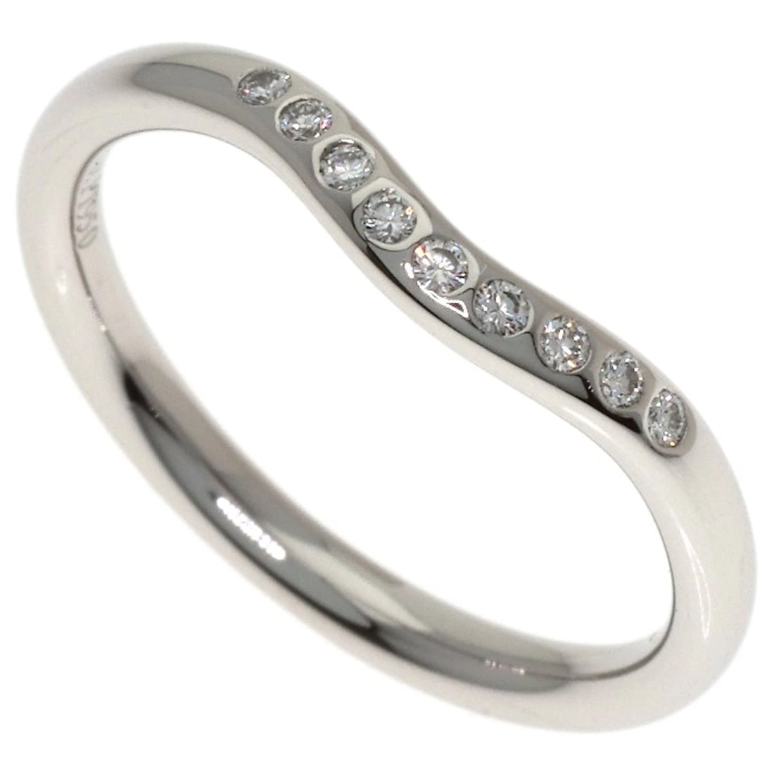 TIFFANY&CO. DIAMOND RING PLATINUM PT950: TIFFANY&Co. Diamond Ring Platinum PT950 Brand: TIFFANY&Co. Type/Style: Ring Material: Platinum PT950, Color: Silver Size: 5US Accessories: None Accessories Notice: When purchasing pre-owned goods,