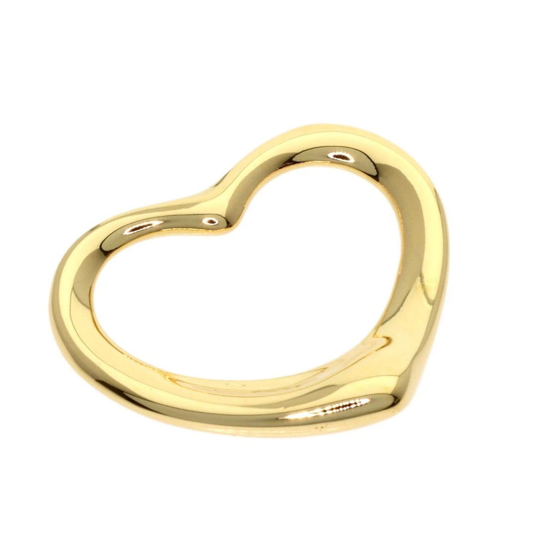 TIFFANY&CO. OPEN HEART PENDANT TOP K18 YELLOW GOLD: TIFFANY&Co. Open heart Pendant top K18 Yellow Gold Brand: TIFFANY&Co. Type/Style: Pendant top Material: K18 Yellow Gold, Color: Gold Size: Top Size:0.7inch/17.8x21.6x3.3mm Accessories: None