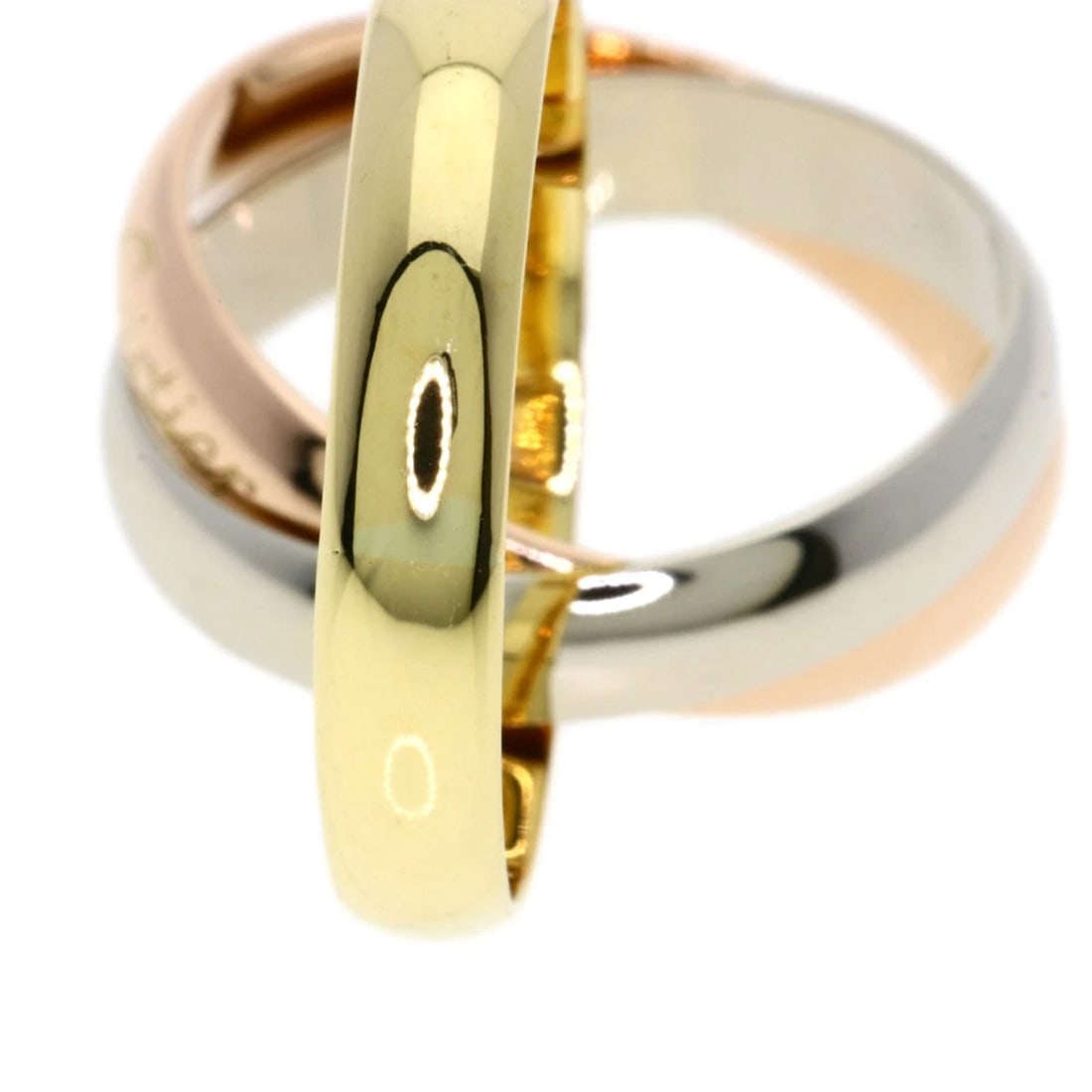 CARTIER TRINITY RING K18 YELLOW GOLD 18K PINK GOLD: CARTIER Trinity Ring K18 Yellow Gold 18K Pink Gold Brand: CARTIER Type/Style: Ring Material: K18 Yellow Gold/18K Pink Gold/K18 White Gold, Color: Gold Size: 4.25(US) Accessories: None Accessories
