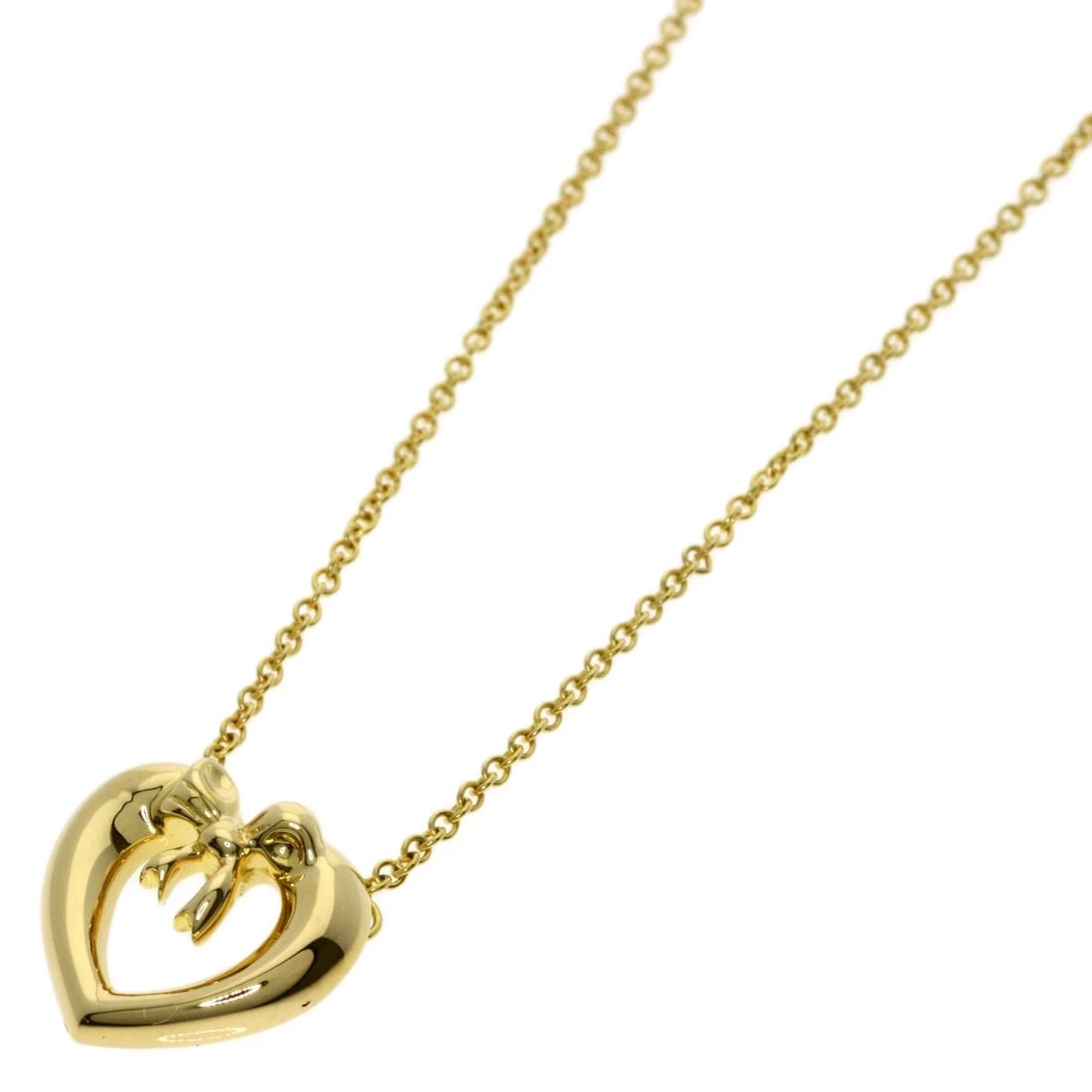 TIFFANY&CO. NECKLACE K18 YELLOW GOLD: TIFFANY&Co. Necklace K18 Yellow Gold Brand: TIFFANY&Co. Type/Style: Necklace Material: K18 Yellow Gold, Color: Gold Size: Chain Length:16.5inch/42cm Chain Width:0.5inch/1.2mm Top Size:0.5inch/11.6x12.