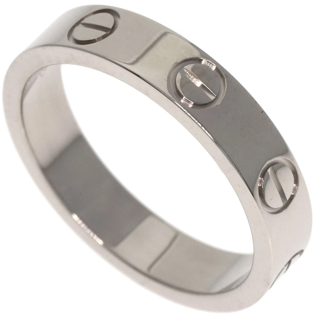 CARTIER RING K18 WHITE GOLD: CARTIER Ring K18 White Gold Brand: CARTIER Type/Style: Ring Material: K18 White Gold, Color: Silver Size: 4.25(US) Accessories: None Accessories Notice: When purchasing pre-owned goods, pl