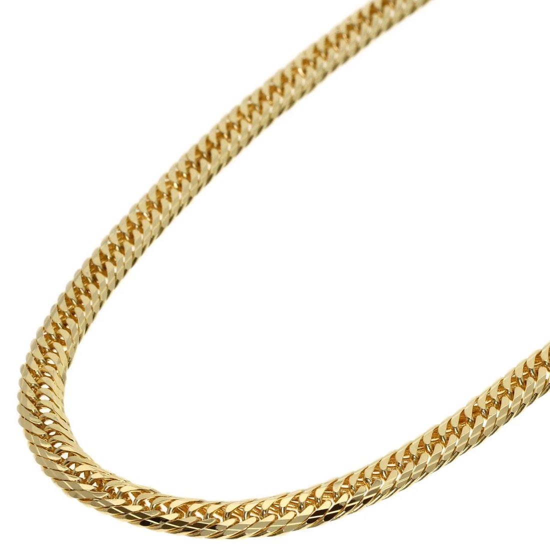 CURB CHAIN KIHEI NECKLACE K18 YELLOW GOLD: Curb chain Kihei Necklace K18 Yellow Gold Brand: SELECT JEWELRY Type/Style: Necklace Material: K18 Yellow Gold, Color: Gold Size: Chain Length:19.7inch/50cm Chain Width:1.6inch/4.1mm Accessories: