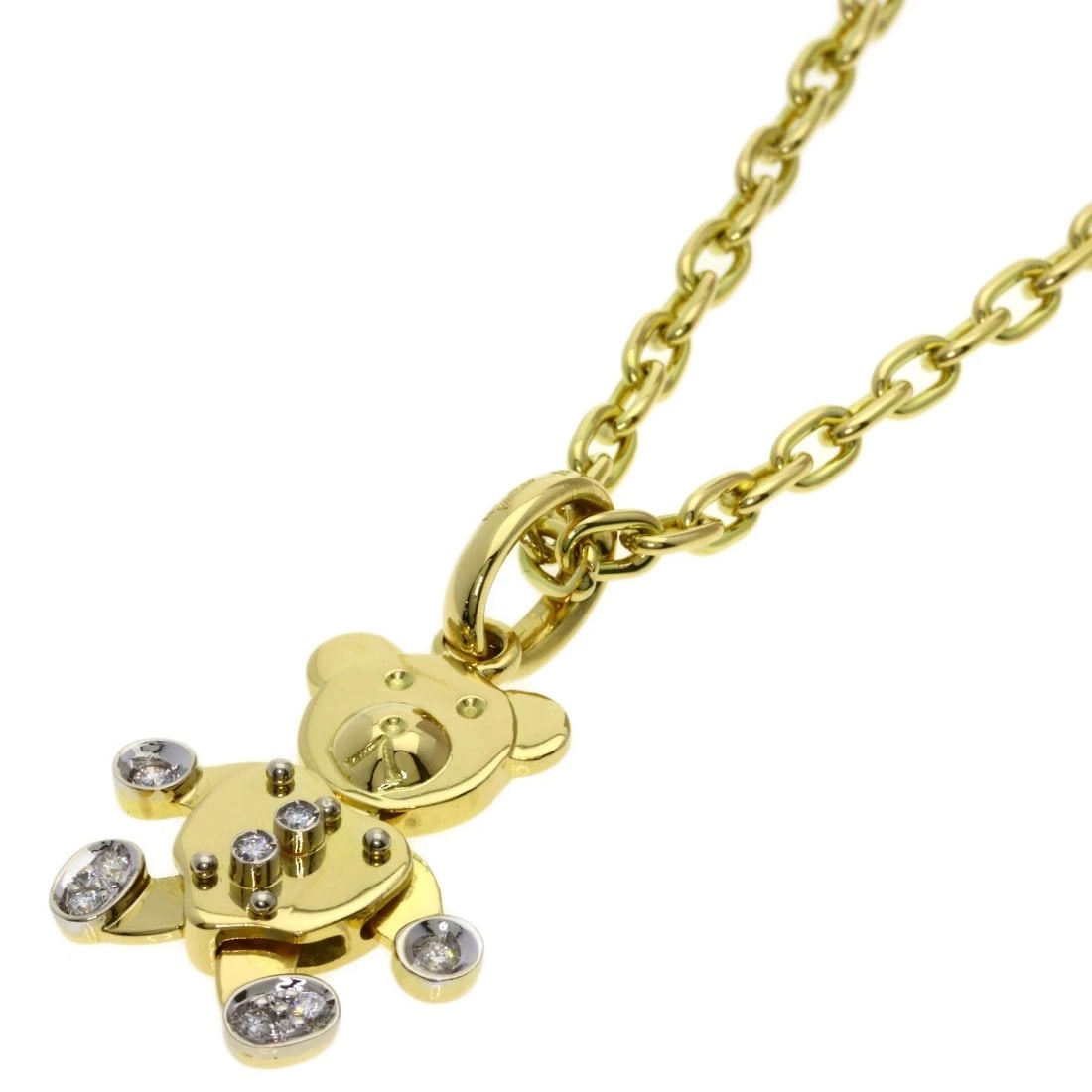 POMELLATO DIAMOND NECKLACE K18 YELLOW GOLD: Pomellato Diamond Necklace K18 Yellow Gold Brand: Pomellato Type/Style: Necklace Material: K18 Yellow Gold, Main Stone Natural Color: Gold Size: Chain Length:16.1inch/41cm Chain Width:1.2inch/3.0mm
