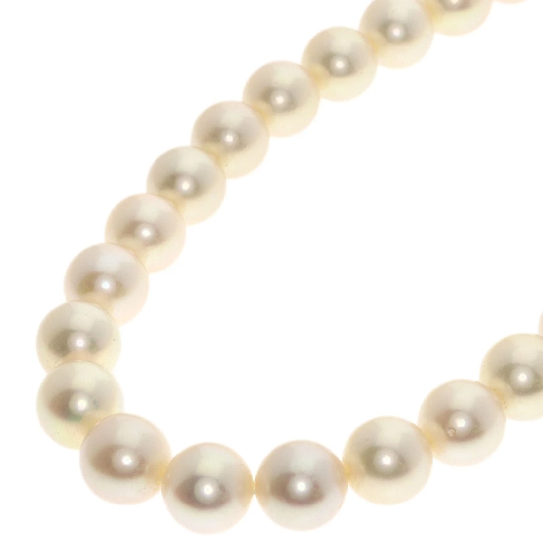 TASAKI PEARL NECKLACE NECKLACE K14 WHITE GOLD: TASAKI Pearl Necklace Necklace K14 White Gold Brand: TASAKI Type/Style: Necklace Material: K14 White Gold, Main Stone Pearl Color: white Size: Stone Size:0.3inch/7.5-9.4mm Chain Length:16.5inch/42cm