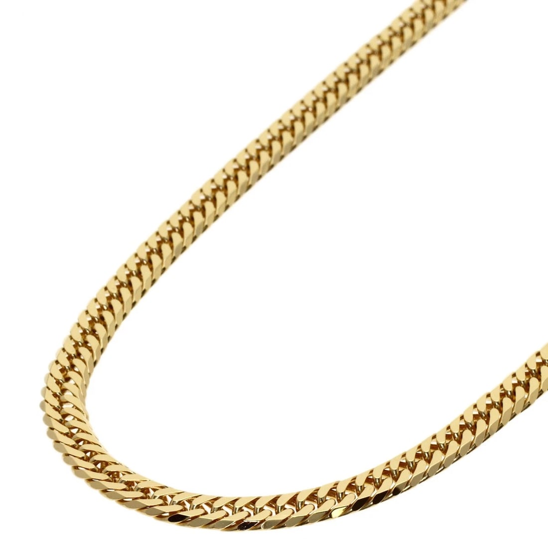 CURB CHAIN KIHEI NECKLACE K18 YELLOW GOLD: Curb chain Kihei Necklace K18 Yellow Gold Brand: SELECT JEWELRY Type/Style: Necklace Material: K18 Yellow Gold, Color: Gold Size: Chain Length:19.7inch/50cm Chain Width:1.9inch/4.8mm Accessories: