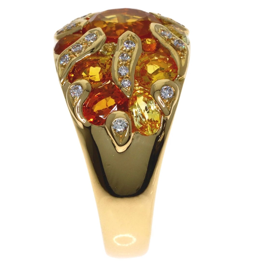 CHANEL RING K18 YELLOW GOLD: CHANEL Ring K18 Yellow Gold Brand: CHANEL Type/Style: Ring Material: K18 Yellow Gold, Color: Gold Size: 6.25(US) Accessories: None Accessories Notice: When purchasing pre-owned goods, plea