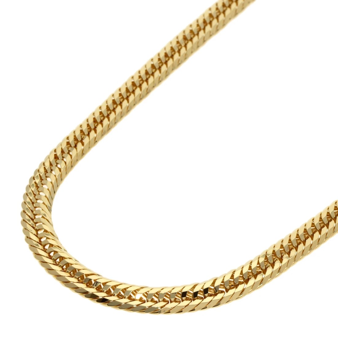 CURB CHAIN KIHEI NECKLACE K18 YELLOW GOLD: Curb chain Kihei Necklace K18 Yellow Gold Brand: SELECT JEWELRY Type/Style: Necklace Material: K18 Yellow Gold, Color: Gold Size: Chain Length:19.7inch/50cm Chain Width:1.9inch/4.8mm Accessories: