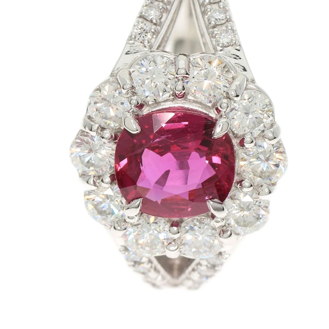 RUBY DIAMOND RING PLATINUM PT900 - 4