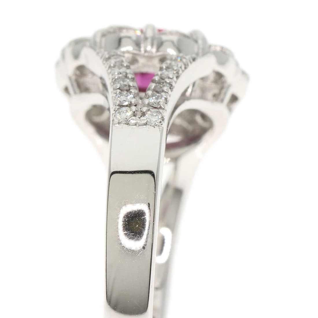 RUBY DIAMOND RING PLATINUM PT900 - 6