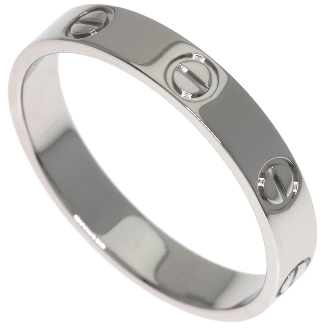 CARTIER MINI LOVE RING PLATINUM PT950: CARTIER Mini love Ring Platinum PT950 Brand: CARTIER Type/Style: Ring Material: Platinum PT950, Color: Silver Size: 8.25(US) Accessories: None Accessories Notice: When purchasing pre-owned
