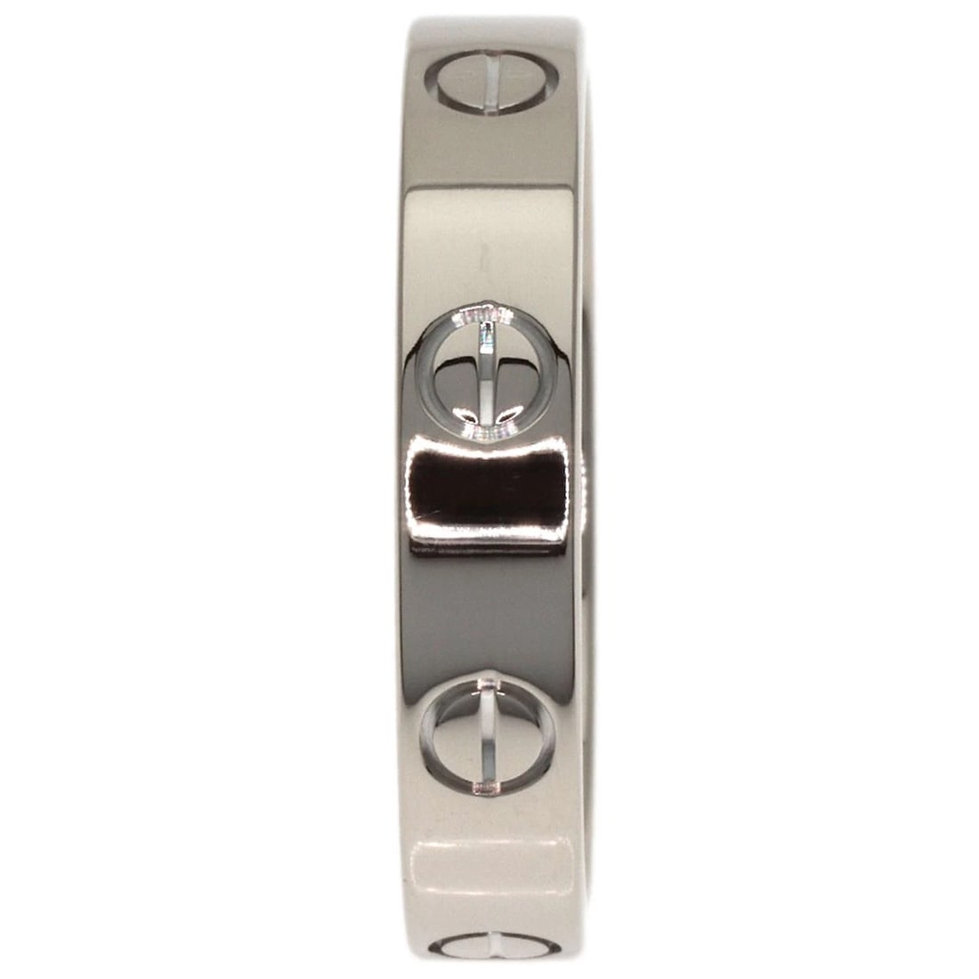 CARTIER MINI LOVE RING RING K18 WHITE GOLD: CARTIER mini love ring Ring K18 White Gold Brand: CARTIER Type/Style: Ring Material: K18 White Gold, Color: Silver Size: 8.25(US) Accessories: None Accessories Notice: When purchasing pre-