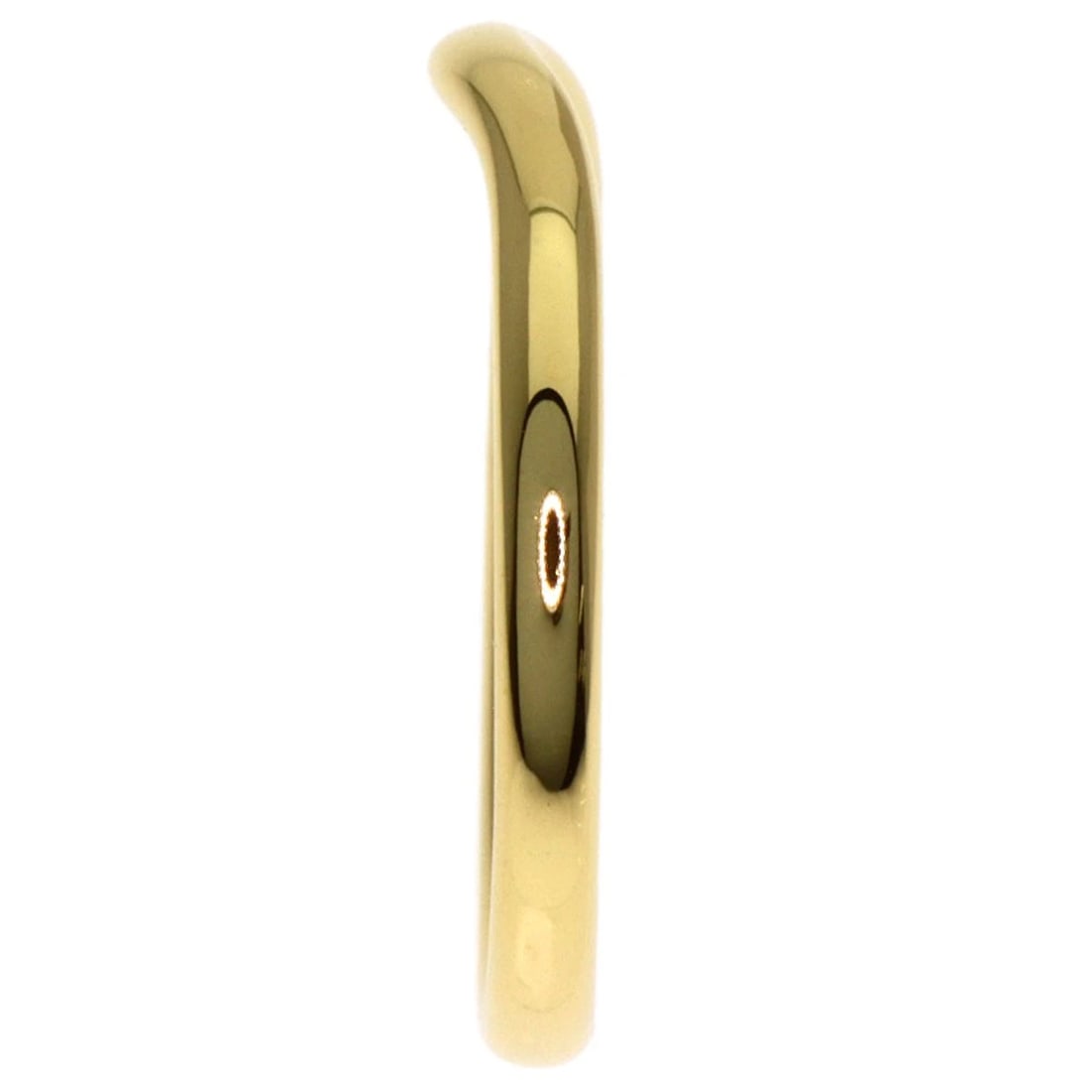 TIFFANY&CO. CURVED BAND RING K18 YELLOW GOLD: TIFFANY&Co. Curved band Ring K18 Yellow Gold Brand: TIFFANY&Co. Type/Style: Ring Material: K18 Yellow Gold, Color: Gold Size: 5.25(US) Accessories: None Accessories Notice: When purchasing