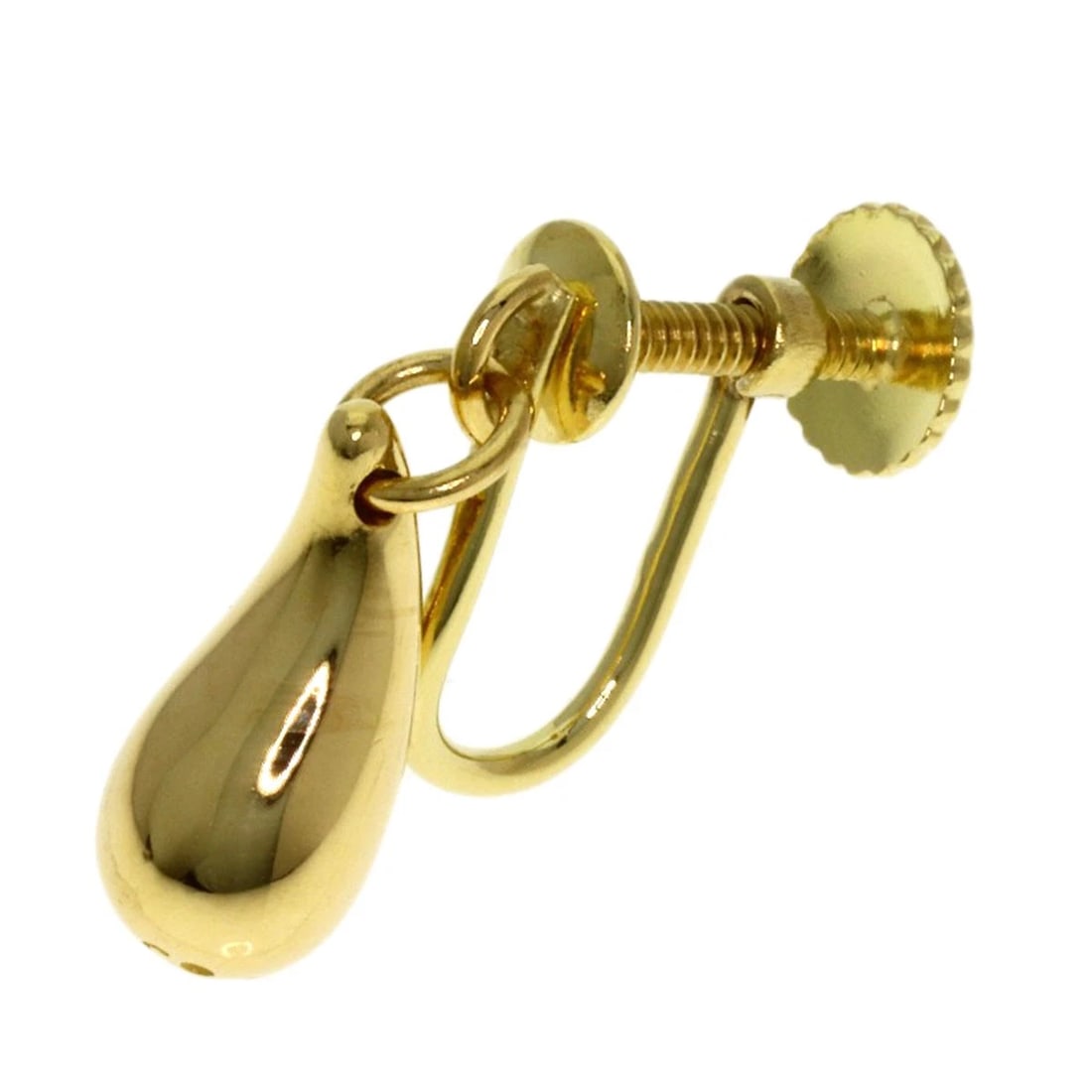 TIFFANY&CO. T (ONE EARRING ONLY) EARRING K18 YELLOW GOLD (1 of 3)