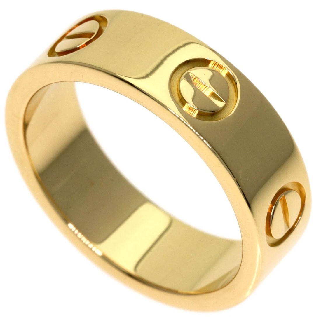 CARTIER LOVE RING K18 YELLOW GOLD: CARTIER love Ring K18 Yellow Gold Brand: CARTIER Type/Style: Ring Material: K18 Yellow Gold, Color: Gold Size: 5(US) Accessories: None Accessories Notice: When purchasing pre-owned goods,