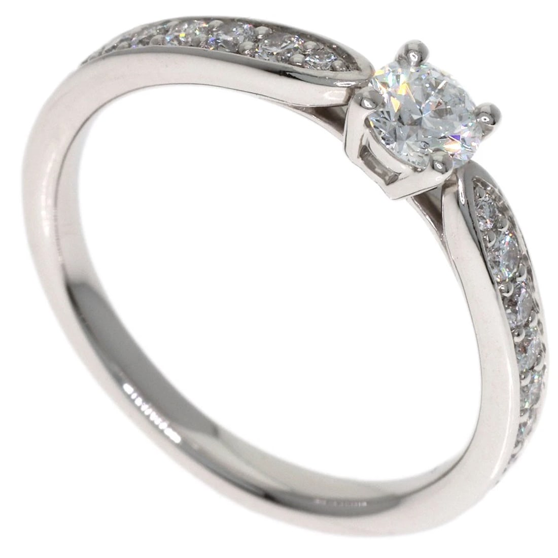 TIFFANY&CO. DIAMOND RING PLATINUM PT950: TIFFANY&Co. Diamond Ring Platinum PT950 Brand: TIFFANY&Co. Type/Style: Ring Material: Platinum PT950, Color: Silver Size: 5(US) Accessories: None Accessories Notice: When purchasing pre-ow