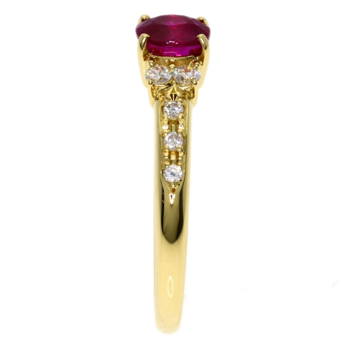 TASAKI RUBY DIAMOND RING K18 YELLOW GOLD: TASAKI Ruby Diamond Ring K18 Yellow Gold Brand: TASAKI Type/Style: Ring Material: K18 Yellow Gold, Color: Gold Size: 6.5(US) Accessories: None Accessories Notice: When purchasing pre-owned goods,