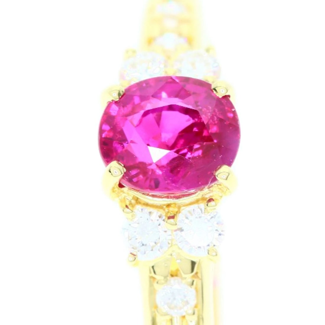 TASAKI RUBY DIAMOND RING K18 YELLOW GOLD - 3