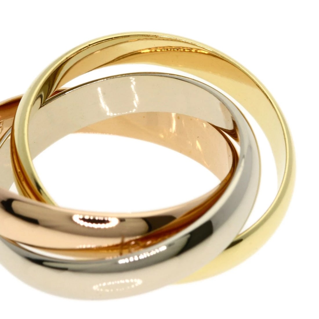 CARTIER RING K18 YELLOW GOLD 18K PINK GOLD: CARTIER Ring K18 Yellow Gold 18K Pink Gold Brand: CARTIER Type/Style: Ring Material: K18 Yellow Gold/18K Pink Gold/K18 White Gold, Color: Gold Size: 4.5(US) Accessories: None Accessories Notice: When