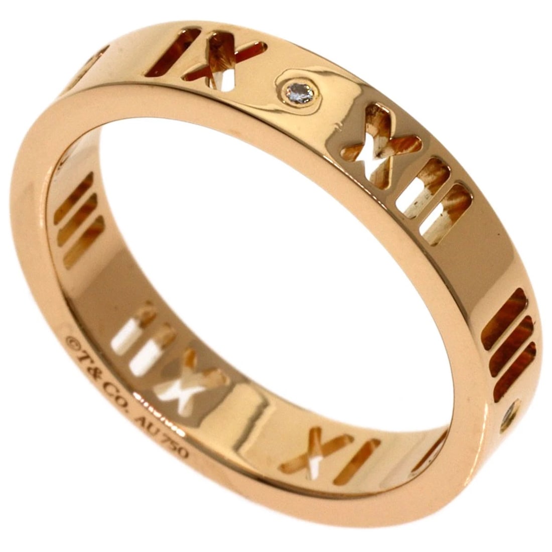 TIFFANY&CO. DIAMOND RING K18 YELLOW GOLD: TIFFANY&Co. Diamond Ring K18 Yellow Gold Brand: TIFFANY&Co. Type/Style: Ring Material: K18 Yellow Gold, Color: Gold Size: 4.25(US) Accessories: None Accessories Notice: When purchasing pre-owned