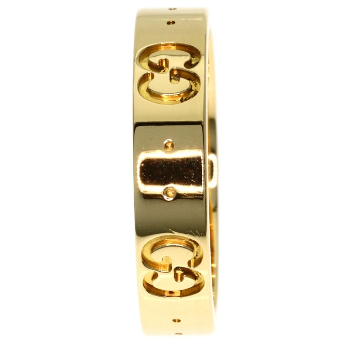 GUCCI I RING K18 YELLOW GOLD: GUCCI I Ring K18 Yellow Gold Brand: GUCCI Type/Style: Ring Material: K18 Yellow Gold, Color: Gold Size: 5(US) Accessories: None Accessories Notice: When purchasing pre-owned goods, please