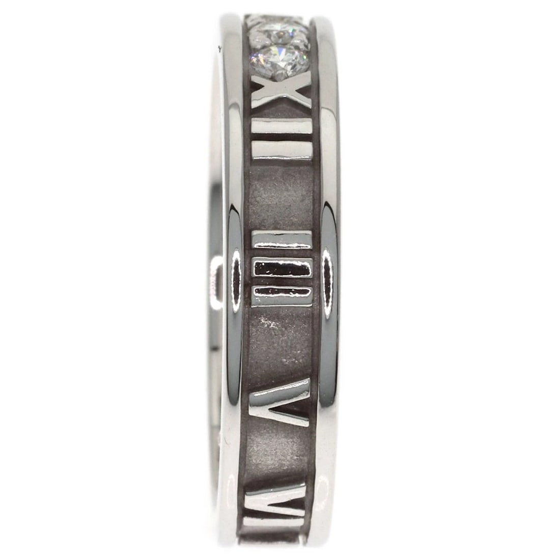 TIFFANY&CO. DIAMOND RING K18 WHITE GOLD: TIFFANY&Co. Diamond Ring K18 White Gold Brand: TIFFANY&Co. Type/Style: Ring Material: K18 White Gold, Color: Silver Size: 5.75(US) Accessories: None Accessories Notice: When purchasing pre