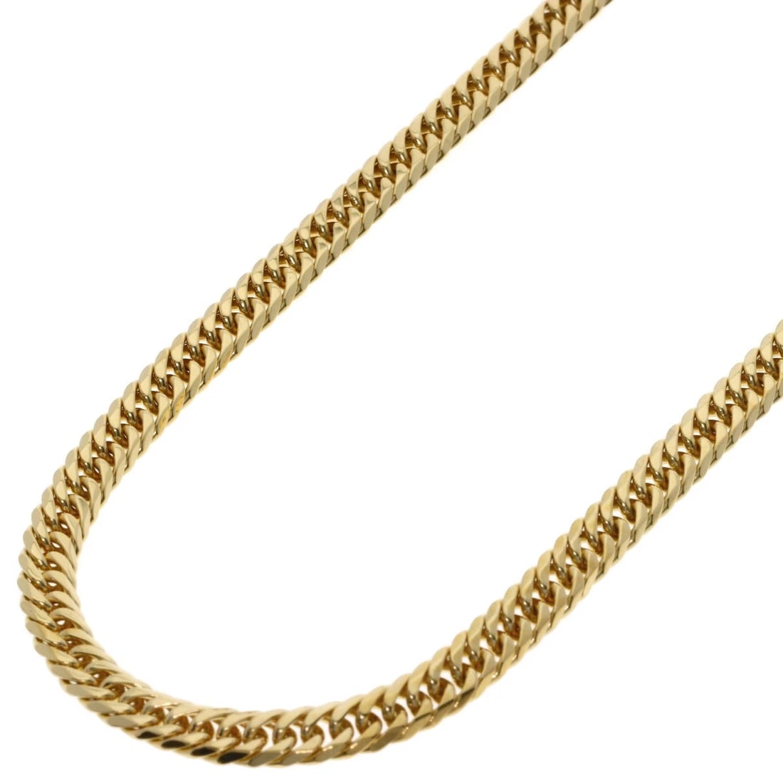 CURB CHAIN KIHEI NECKLACE K18 YELLOW GOLD: Curb chain Kihei Necklace K18 Yellow Gold Brand: SELECT JEWELRY Type/Style: Necklace Material: K18 Yellow Gold, Color: Gold Size: Chain Length:19.7inch/50cm Chain Width:1.7inch/4.3mm Accessories:
