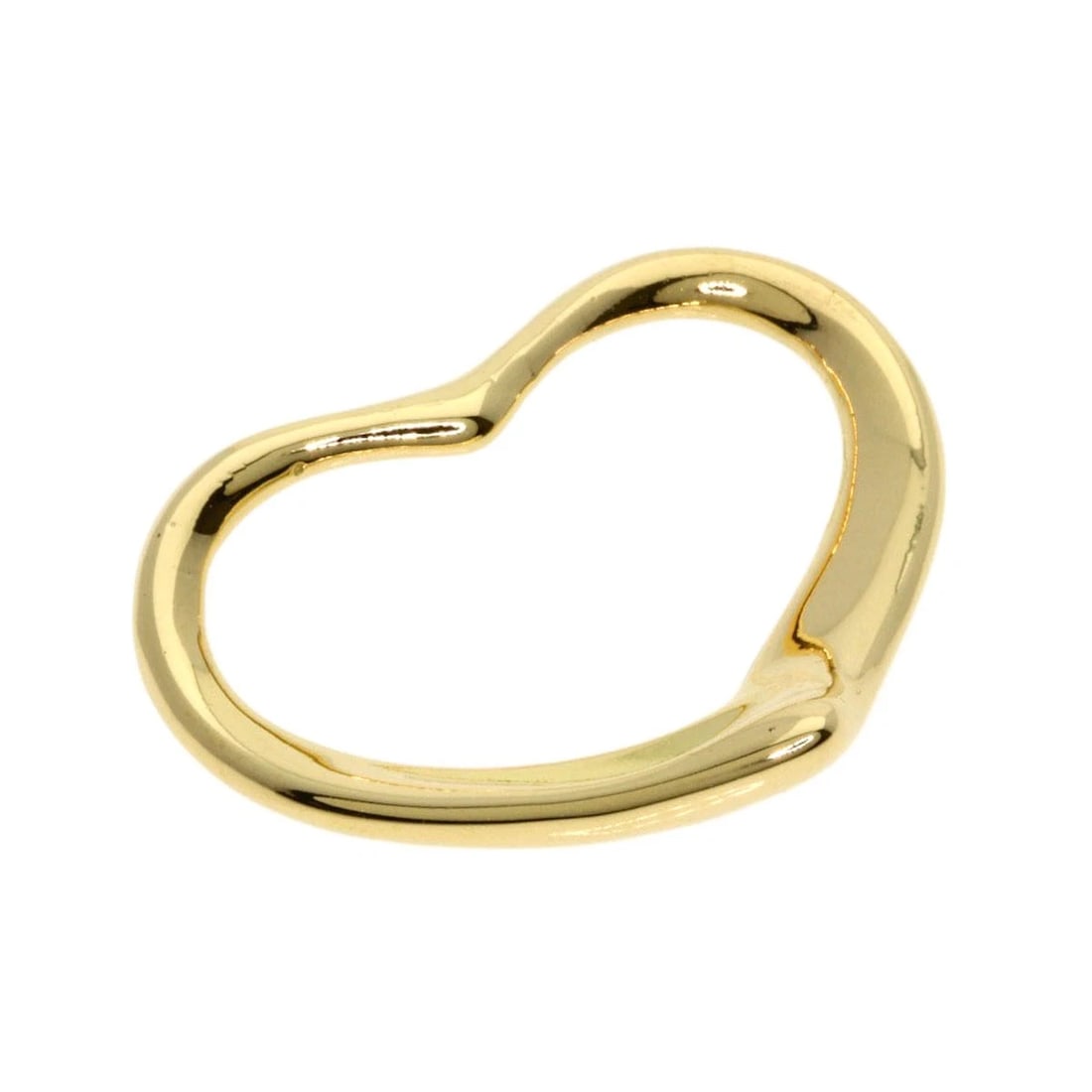 TIFFANY&CO. OPEN HEART PENDANT TOP K18 YELLOW GOLD: TIFFANY&Co. Open heart Pendant top K18 Yellow Gold Brand: TIFFANY&Co. Type/Style: Pendant top Material: K18 Yellow Gold, Color: Gold Size: Top Size:0.6inch/16.2x20x2.4mm Accessories: None Accessories
