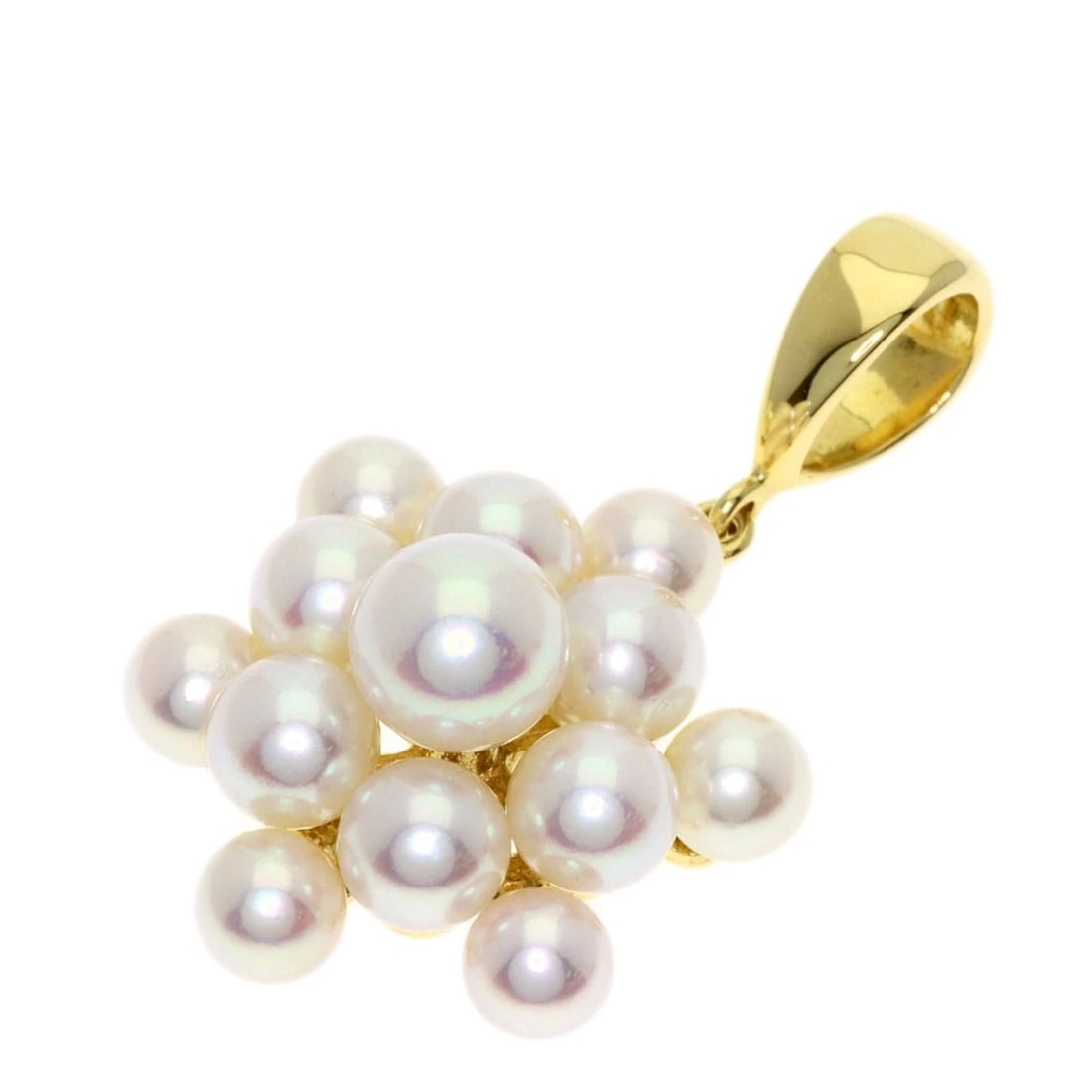 MIKIMOTO PEARL PEARL PENDANT TOP K18 YELLOW GOLD: MIKIMOTO Pearl Pearl Pendant top K18 Yellow Gold Brand: MIKIMOTO Type/Style: Pendant top Material: K18 Yellow Gold, Main Stone Pearl Color: Gold Size: Stone Size:0.2inch/4.2-5.9mm Top