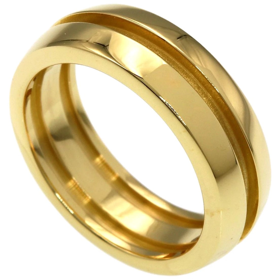TIFFANY&CO. GROOVED RING K18 YELLOW GOLD: TIFFANY&Co. Grooved Ring K18 Yellow Gold Brand: TIFFANY&Co. Type/Style: Ring Material: K18 Yellow Gold, Color: Gold Size: 5.25(US) Accessories: None Accessories Notice: When purchasing pre-owned