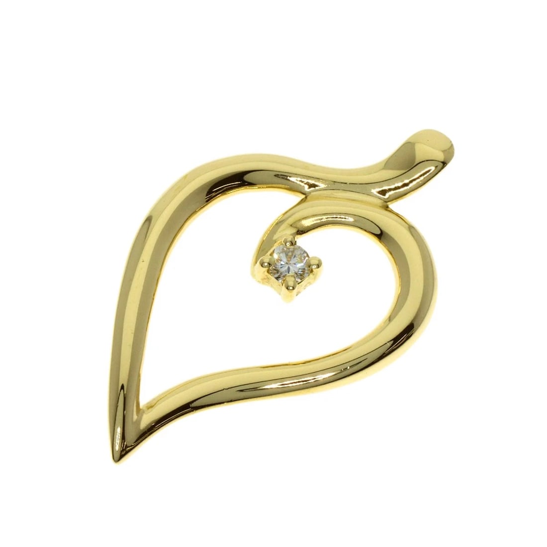 TIFFANY&CO. DIAMOND PENDANT TOP K18 YELLOW GOLD: TIFFANY&Co. Diamond Pendant top K18 Yellow Gold Brand: TIFFANY&Co. Type/Style: Pendant top Material: K18 Yellow Gold, Color: Gold Size: Top Size:1.0inch/26.3x15.5x2.5mm Accessories: None Accessories