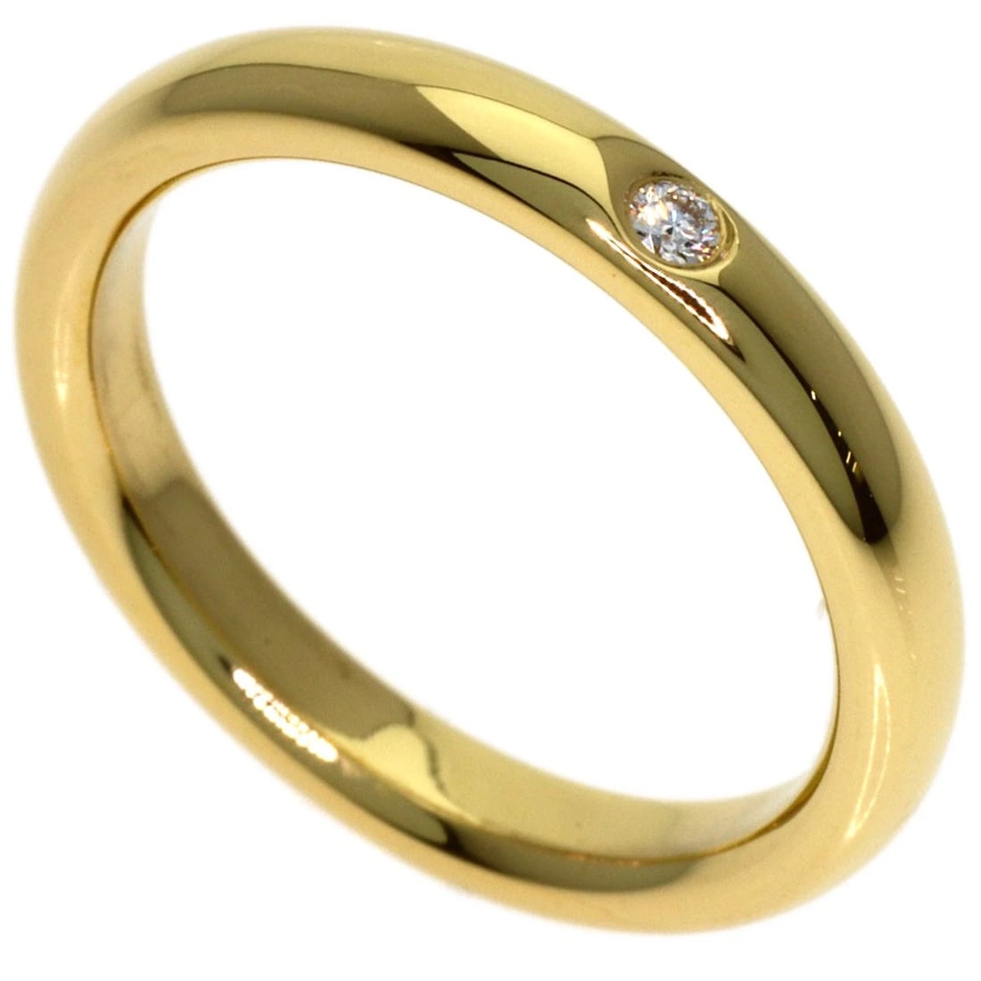 TIFFANY&CO. DIAMOND RING K18 YELLOW GOLD: TIFFANY&Co. Diamond Ring K18 Yellow Gold Brand: TIFFANY&Co. Type/Style: Ring Material: K18 Yellow Gold, Color: Gold Size: 5(US) Accessories: None Accessories Notice: When purchasing pre-owned goods,