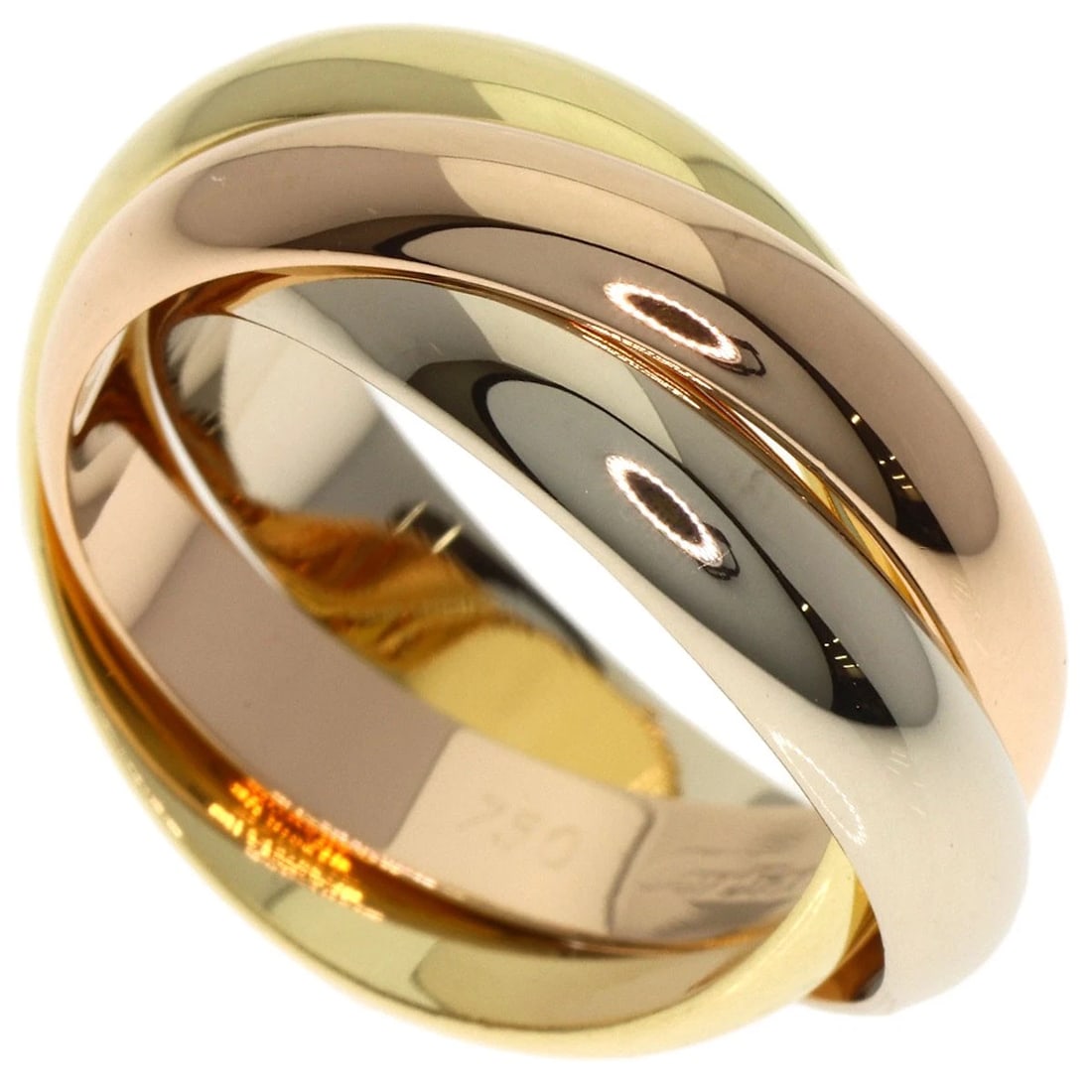 CARTIER RING K18 YELLOW GOLD 18K PINK GOLD (1 of 4)