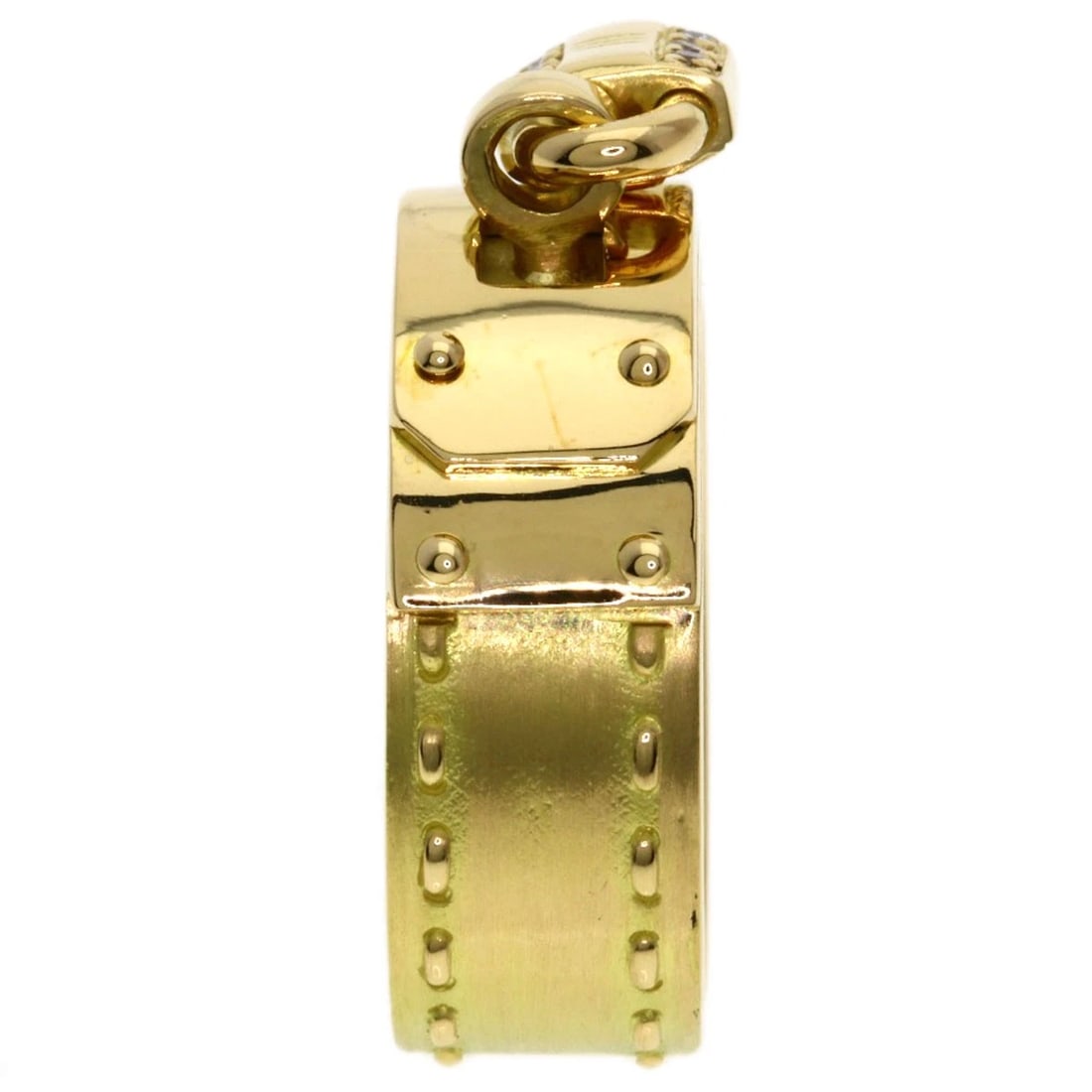 HERMES KELLY DIAMOND RING K18 YELLOW GOLD: HERMES Kelly Diamond Ring K18 Yellow Gold Brand: HERMES Type/Style: Ring Material: K18 Yellow Gold, Main Stone Natural Color: Gold Size: 7(US) Accessories: None Accessories Notice: When pu