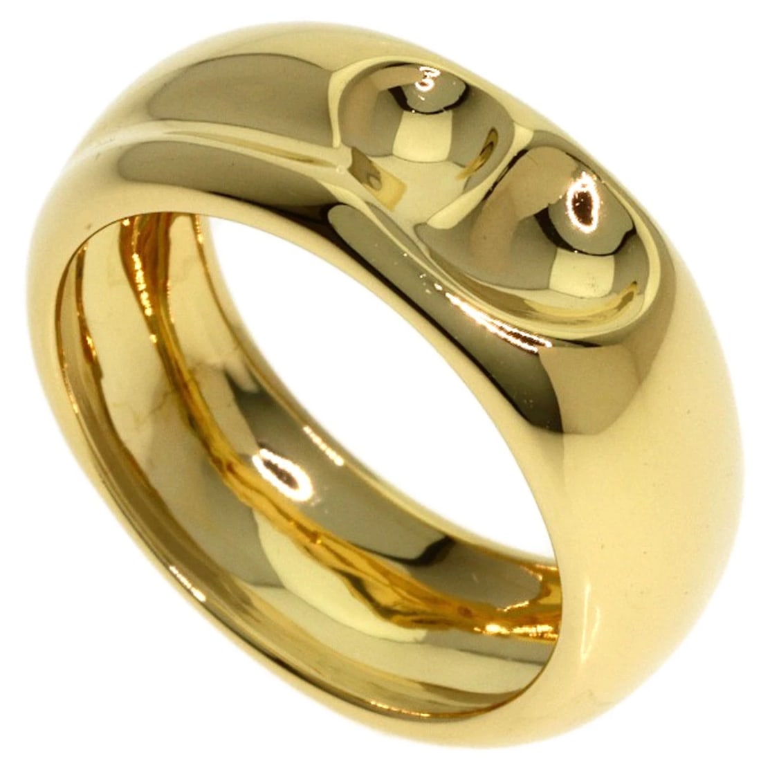 TIFFANY&CO. FULL HEART RING K18 YELLOW GOLD: TIFFANY&Co. Full heart Ring K18 Yellow Gold Brand: TIFFANY&Co. Type/Style: Ring Material: K18 Yellow Gold, Color: Gold Size: 4.25(US) Accessories: None Accessories Notice: When purchasing