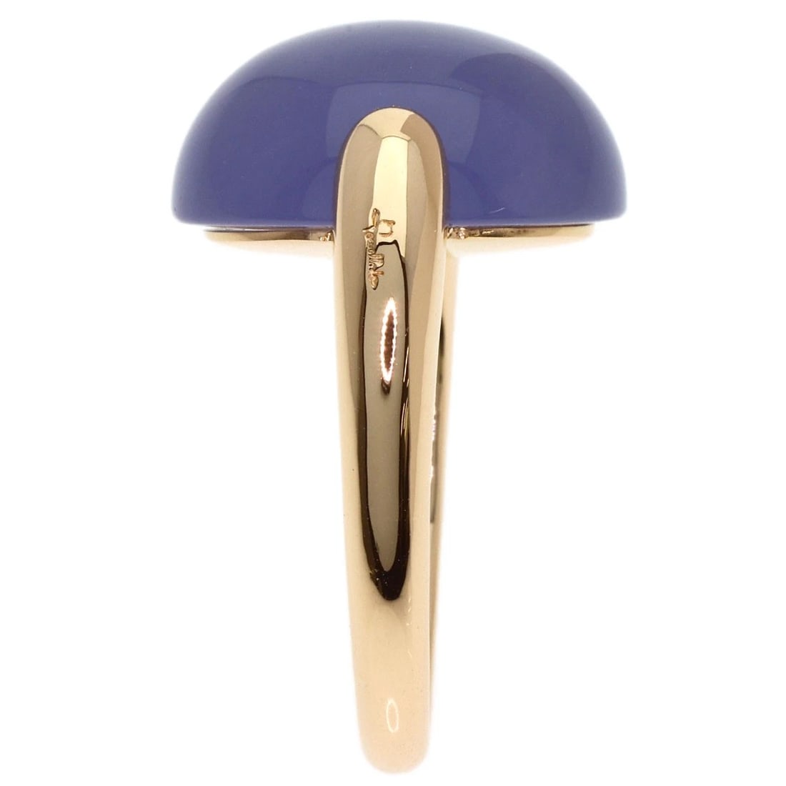 POMELLATO CHALCEDONY RING K18 PINK GOLD: Pomellato Chalcedony Ring K18 Pink Gold Brand: Pomellato Type/Style: Ring Material: K18 Pink Gold, Color: Gold Size: 9.25(US) Accessories: None Accessories Notice: When purchasing pre-owne