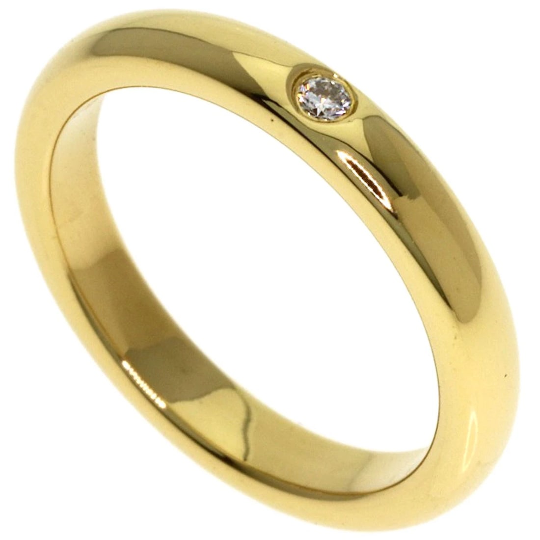 TIFFANY&CO. DIAMOND RING K18 YELLOW GOLD: TIFFANY&Co. Diamond Ring K18 Yellow Gold Brand: TIFFANY&Co. Type/Style: Ring Material: K18 Yellow Gold, Color: Gold Size: 3.5(US) Accessories: None Accessories Notice: When purchasing pre-