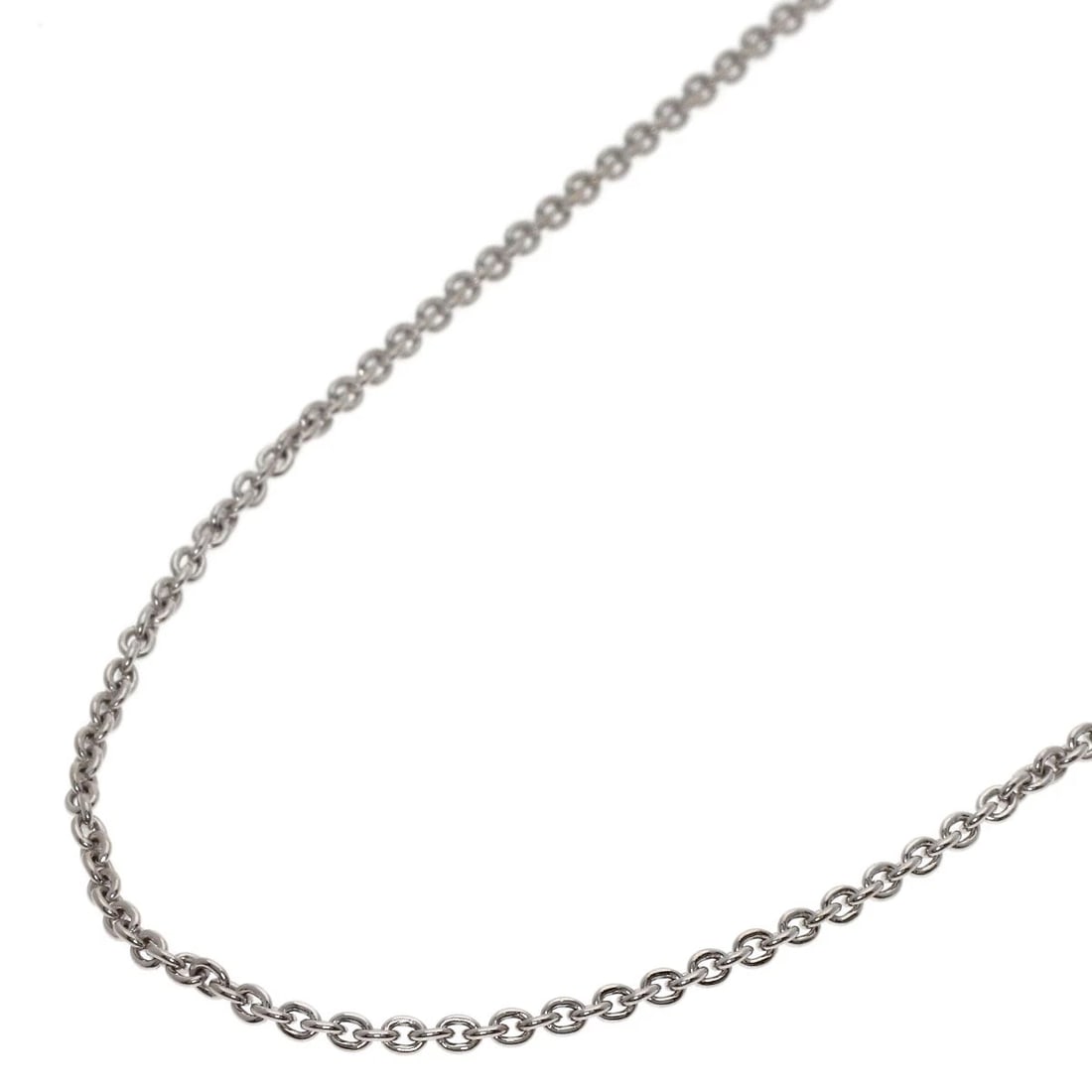 BVLGARI CHAIN NECKLACE K18 WHITE GOLD: BVLGARI Chain Necklace K18 White Gold Brand: BVLGARI Type/Style: Necklace Material: K18 White Gold, Color: Silver Size: Chain Length:15.7inch/40cm Chain Width:0.7inch/1.7mm Accessories: None <