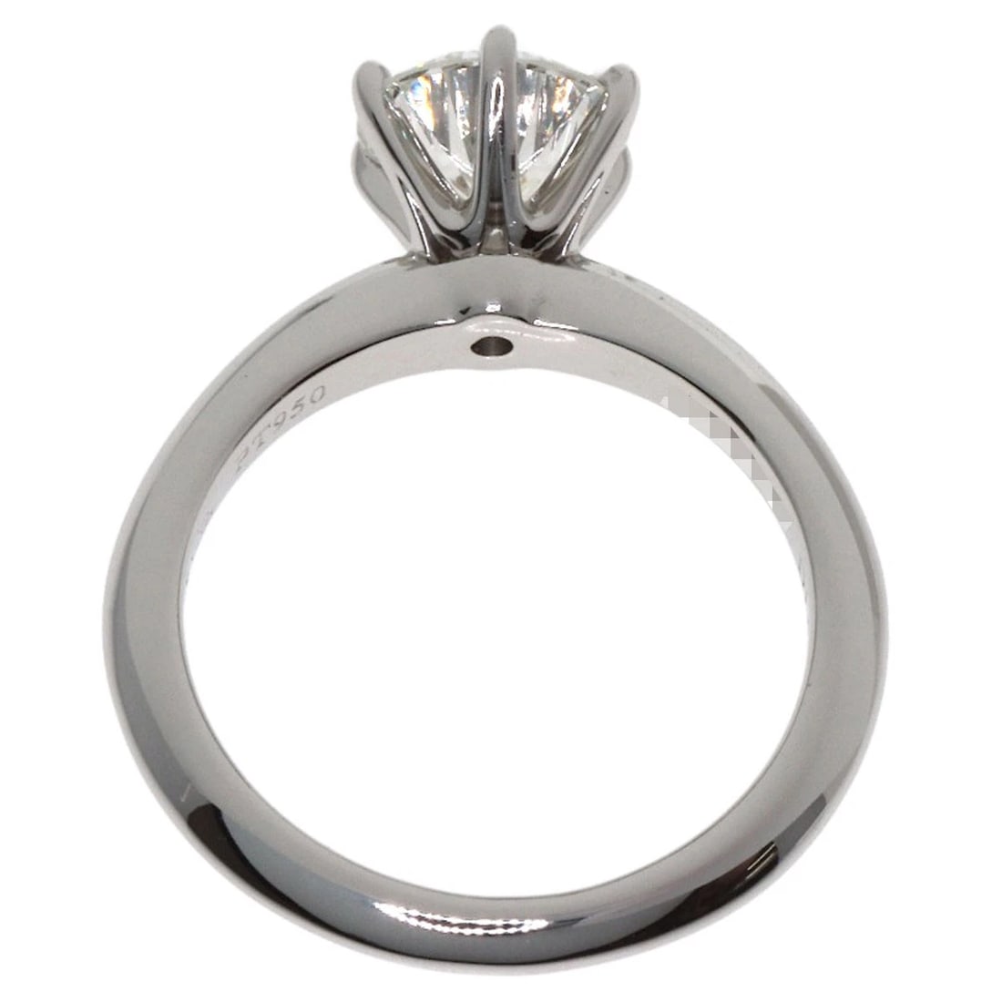 TIFFANY&CO. SOLITAIRE DIAMOND RING PLATINUM PT950 (1 of 2)