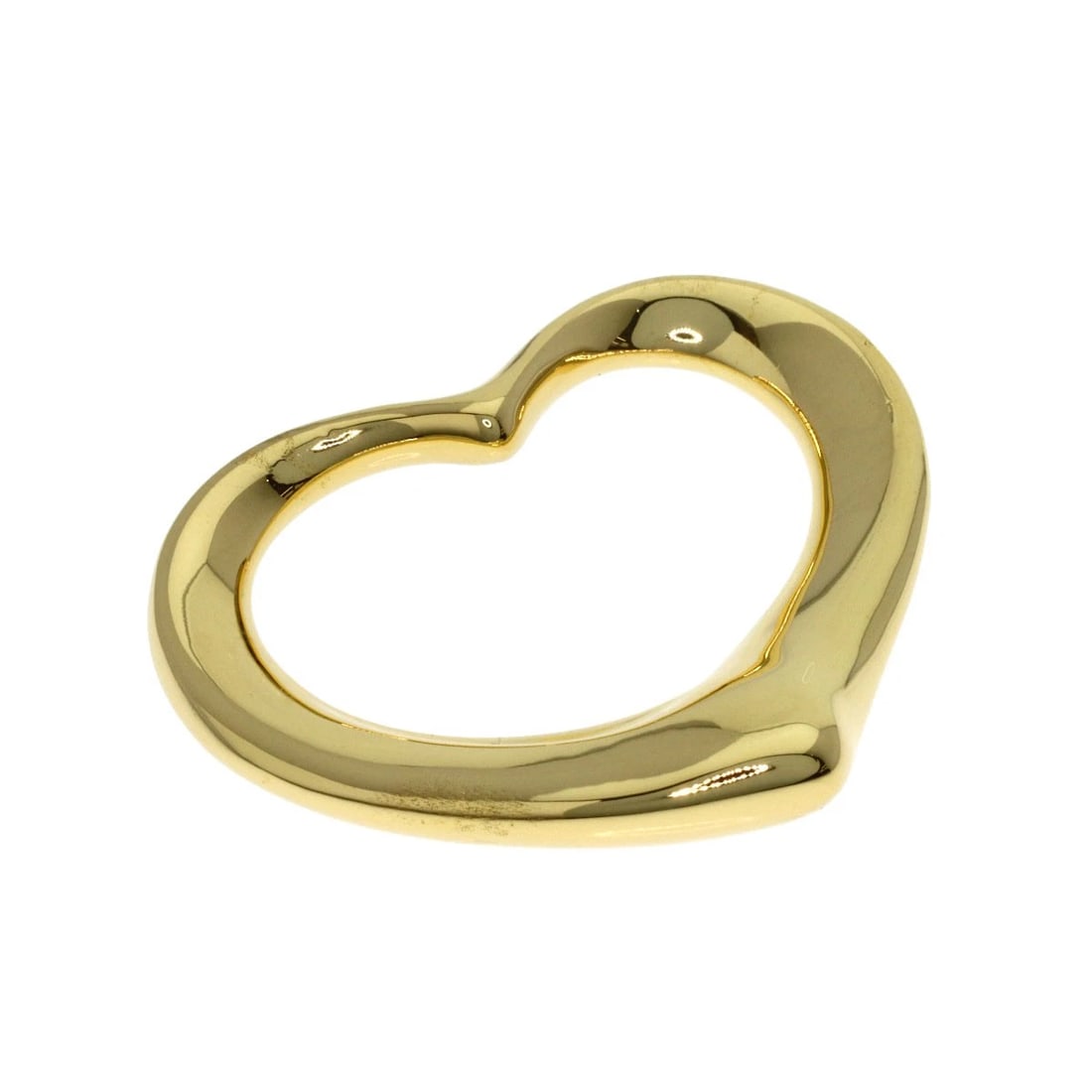 TIFFANY&CO. OPEN HEART PENDANT TOP K18 YELLOW GOLD: TIFFANY&Co. Open heart Pendant top K18 Yellow Gold Brand: TIFFANY&Co. Type/Style: Pendant top Material: K18 Yellow Gold, Color: Gold Size: Top Size:0.9inch/24x28x3.2mm Accessories: None Ac