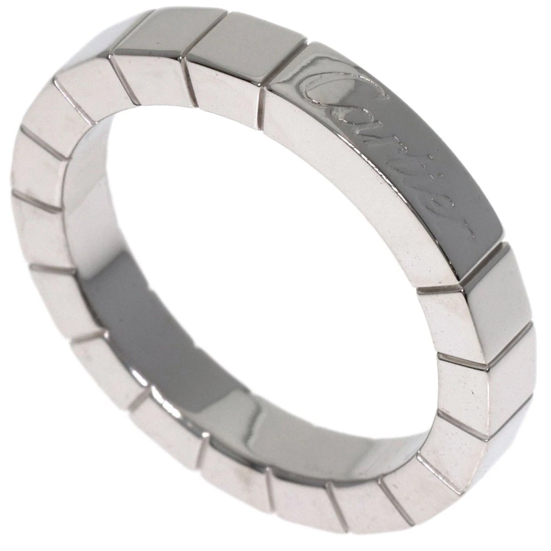 CARTIER RING K18 WHITE GOLD: CARTIER Ring K18 White Gold Brand: CARTIER Type/Style: Ring Material: K18 White Gold, Color: Silver Size: 4.25(US) Accessories: None Accessories Notice: When purchasing pre-owned goods, please refer