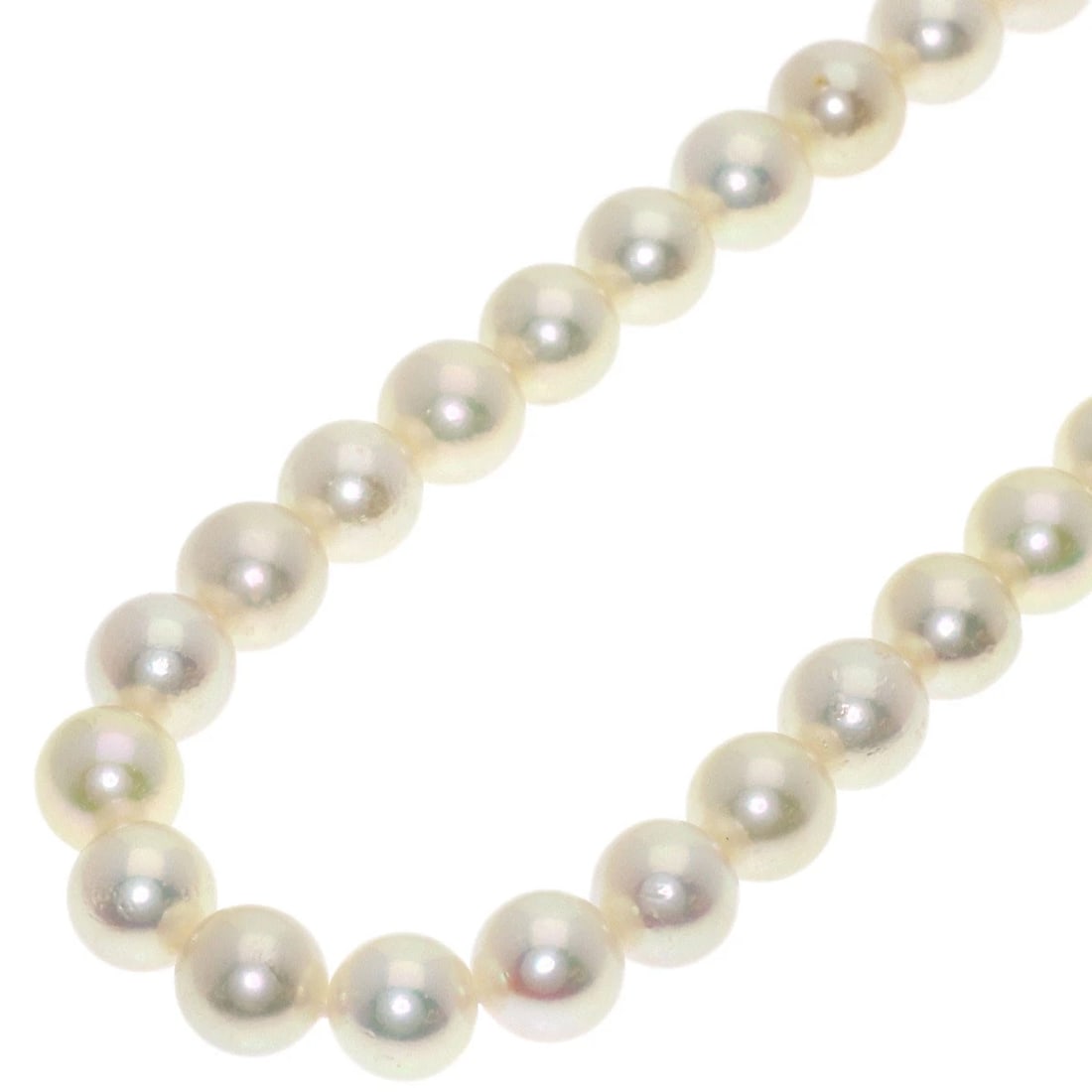 TASAKI PEARL PEARL NECKLACE SILVER: TASAKI Pearl Pearl Necklace Silver Brand: TASAKI Type/Style: Necklace Material: Silver, Main Stone Pearl Color: white Size: Stone Size:0.2inch/5.6-5.8mm Chain Length:14.8inch/37.5cm Accessories: None