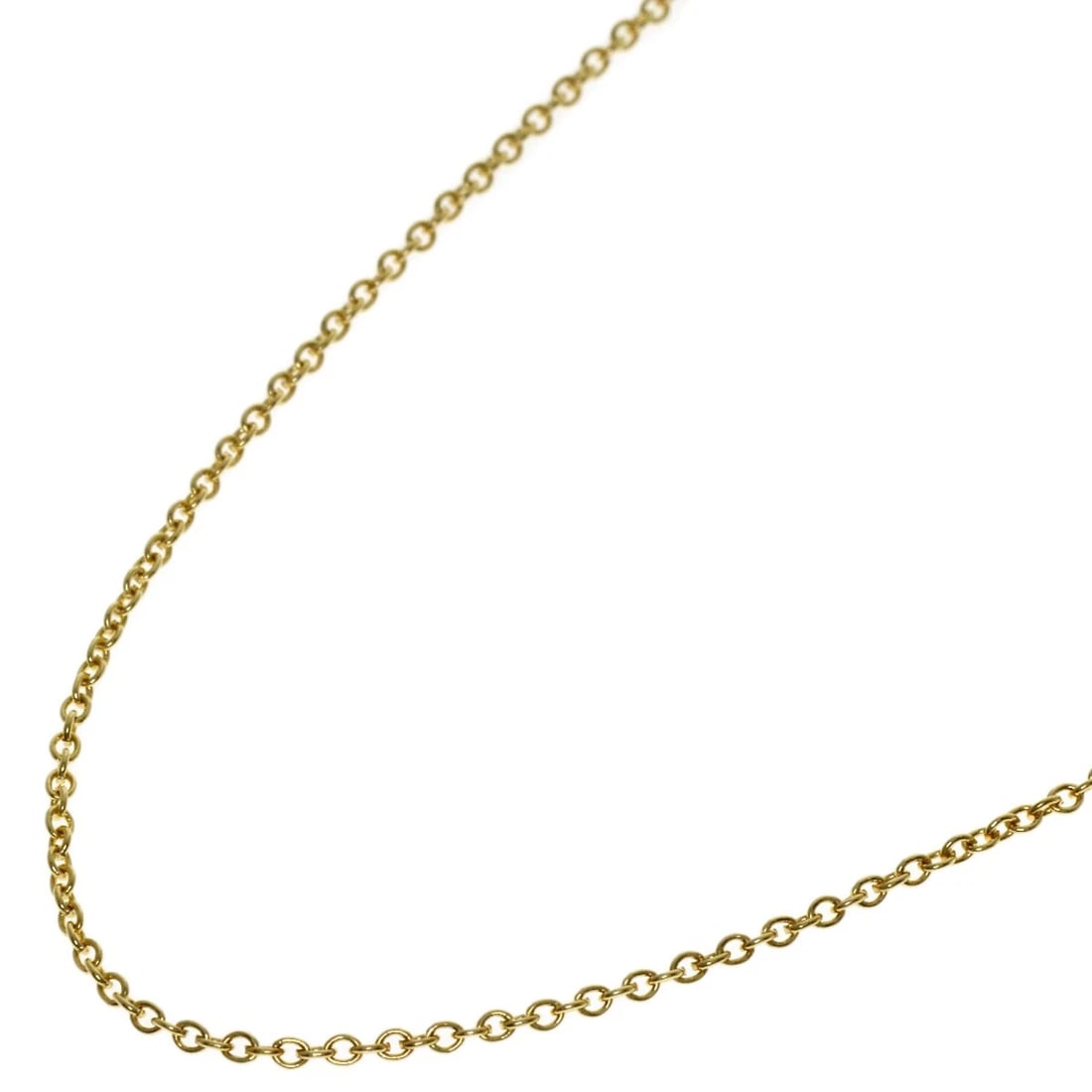 TIFFANY&CO. NECKLACE K18 YELLOW GOLD: TIFFANY&Co. Necklace K18 Yellow Gold Brand: TIFFANY&Co. Type/Style: Necklace Material: K18 Yellow Gold, Color: Gold Size: Chain Length:15.9inch/40.5cm Chain Width:0.4inch/1.1mm Accessories: None